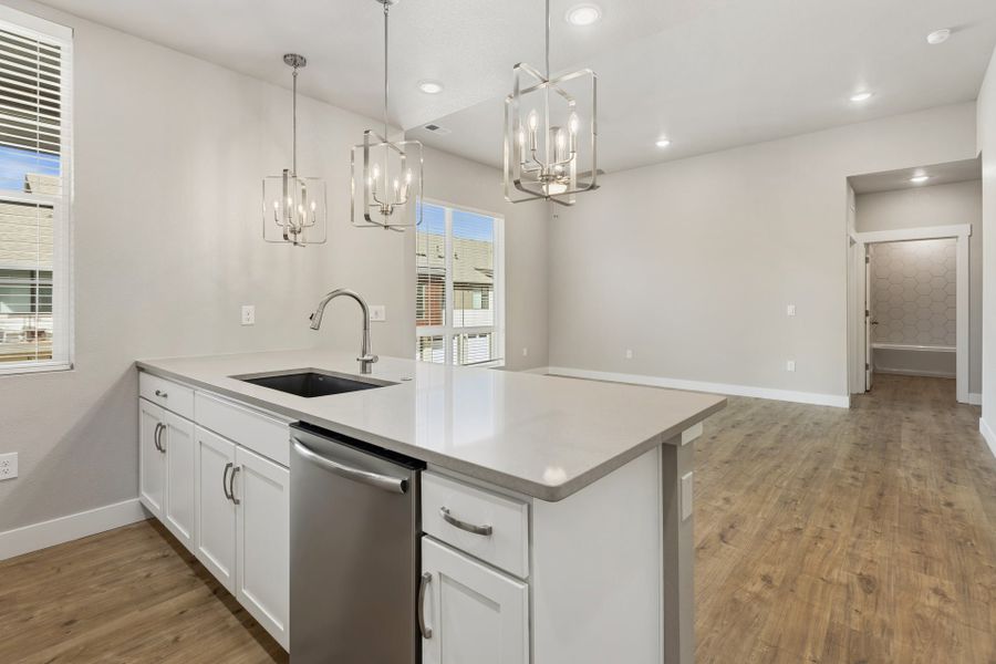 Representative furnished interior of a home built from the The Bierstadt by Landmark Homes in Northfield at Old Town, Fort Collins (Image 5).