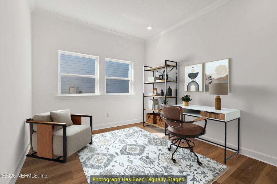 Furnished interior view inside a new home in Reflections 50' Front Load, Ponte Vedra (Image 10).