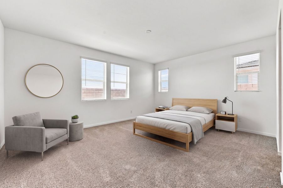 Furnished interior view inside a new home in Montana Vista - Highland, Buckeye (Image 9).