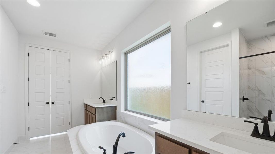 Furnished interior view inside a new home in The Heights at Uptown Celina, Celina (Image 6).