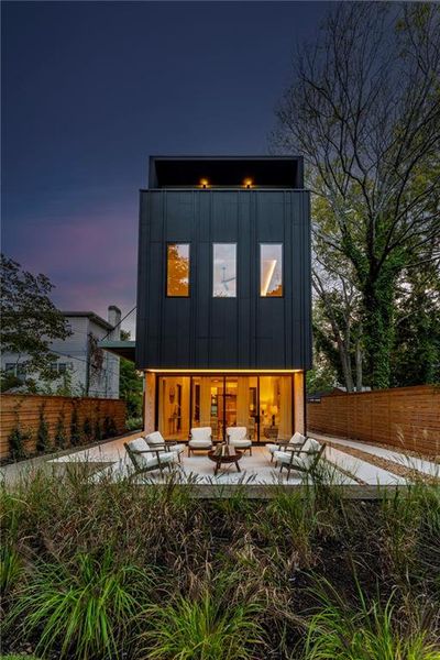 Exterior details and patio area of a home in , Atlanta (Image 43).