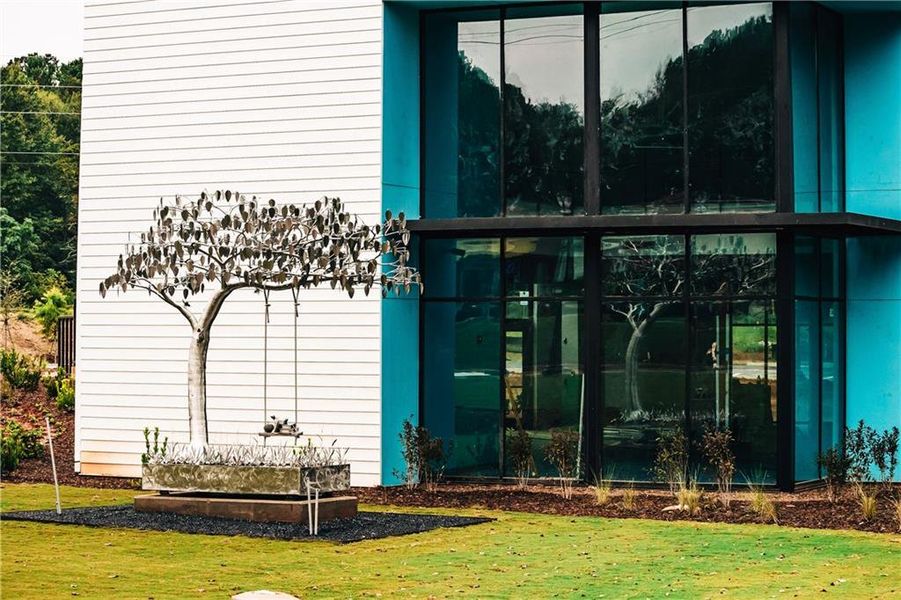 Front exterior of a new home in Rosewood Lake Estates, Hoschton, GA, highlighting curb appeal (Image 29).