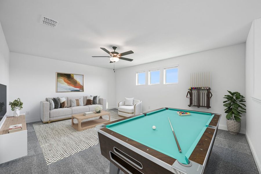 Representative furnished interior of a home built from the Lunaria by Taylor Morrison in Madero 50s, Fort Worth (Image 10).