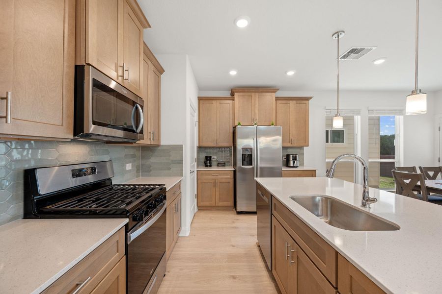 Furnished interior view inside a new home in Messinger Village, Austin (Image 9).