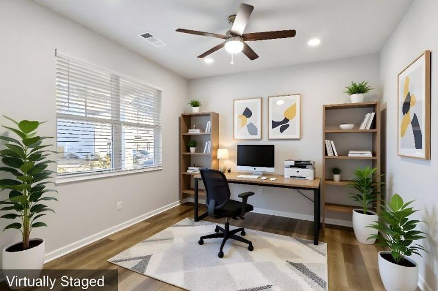 Furnished interior view inside a new home in , Dawsonville (Image 5).