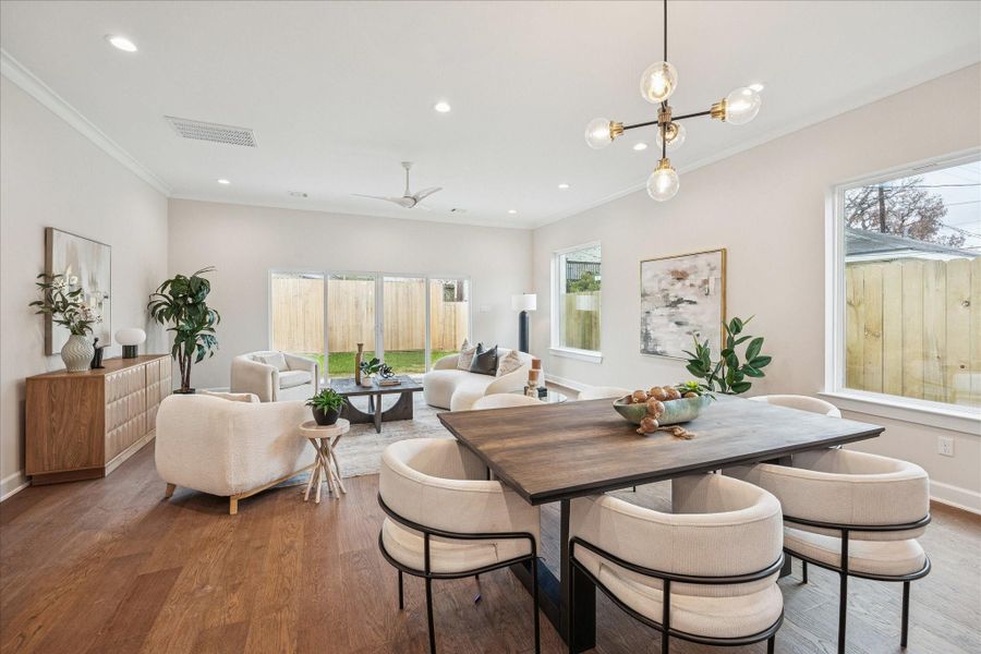 Furnished interior view inside a new home in , Houston (Image 28).