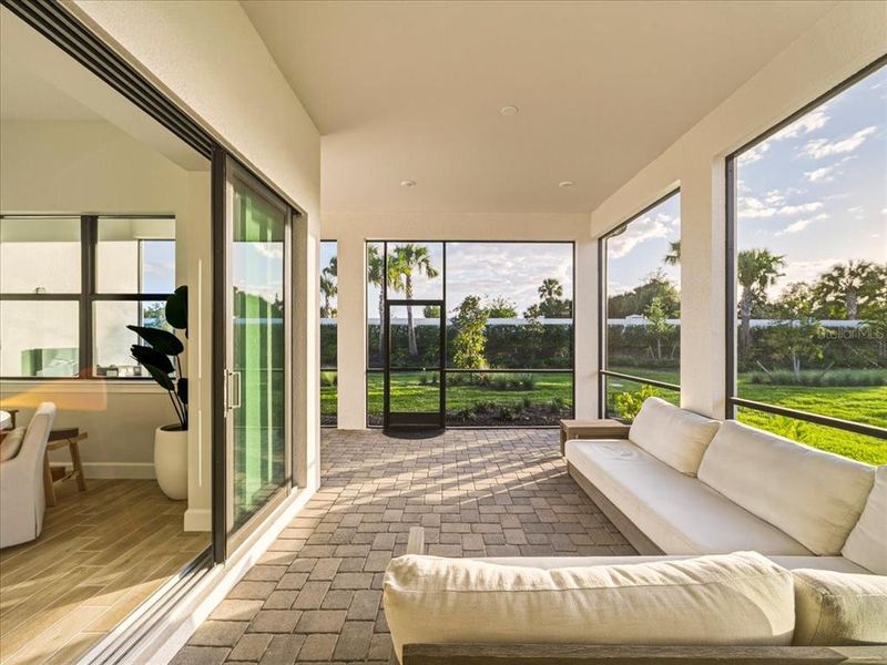 Exterior details and patio area of a home in Talon Preserve on Palmer Ranch, Nokomis (Image 33).