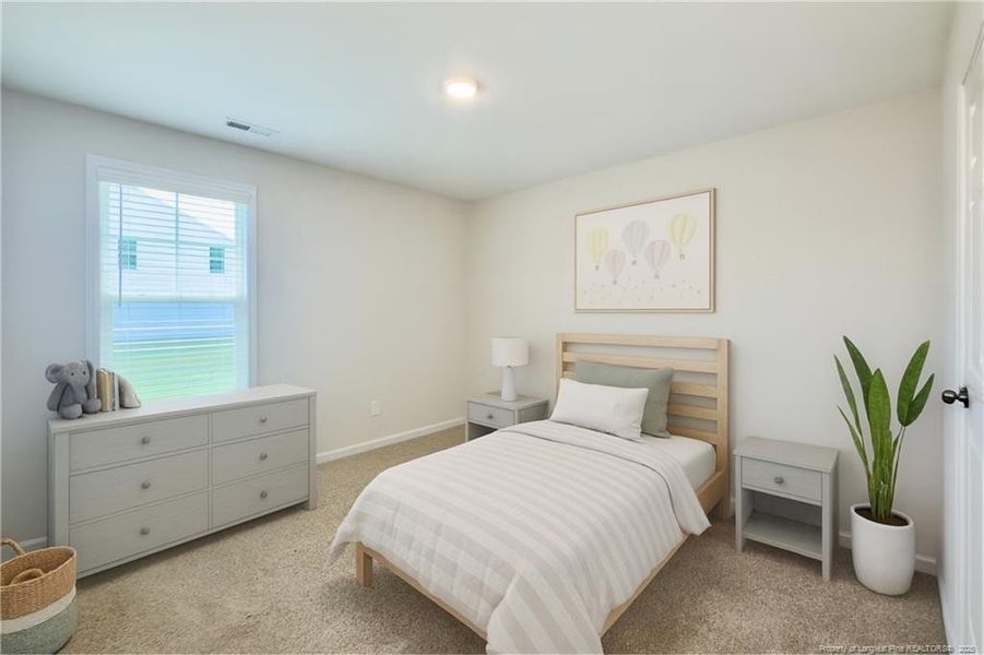 Bedroom #2-VIRTUALLY STAGED