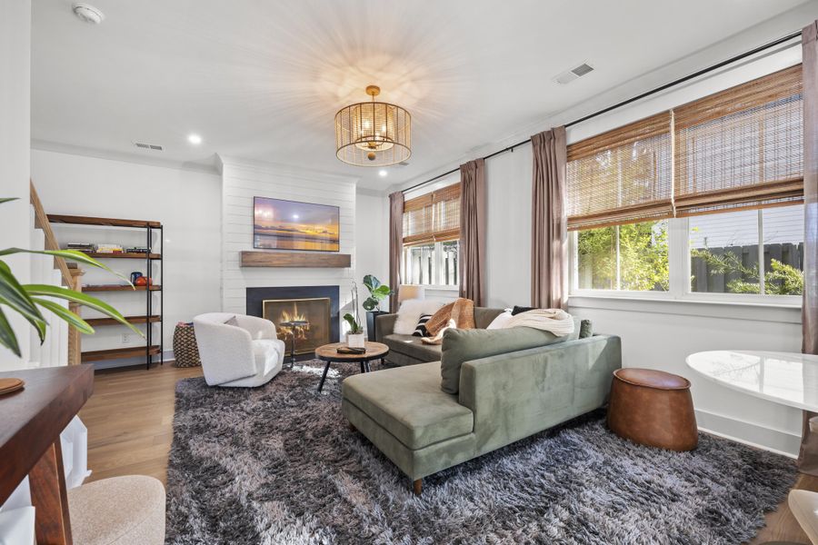 Furnished interior view inside a new home in Hayes Park, Johns Island (Image 27). Furnished interior view inside a new home in Hayes Park, Johns Island (Image 27).