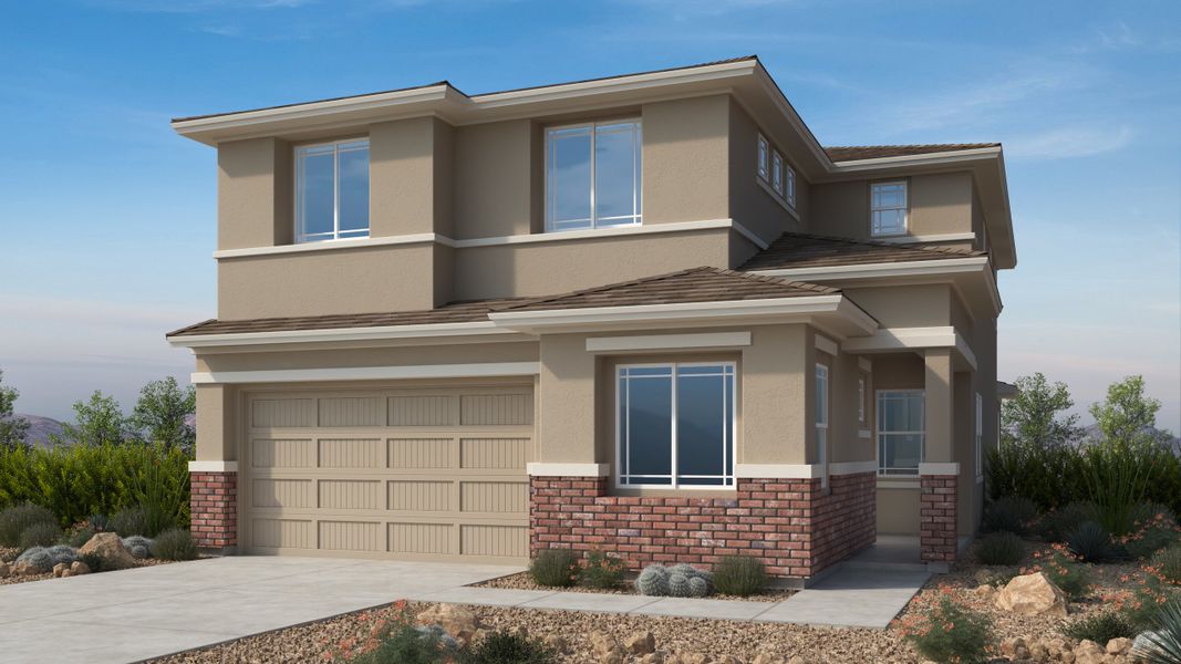 Representative exterior photo of a completed home built from the Marigold by Taylor Morrison in Verdin, Phoenix, AZ (Image 5). Representative exterior photo of a completed home built from the Marigold by Taylor Morrison in Verdin, Phoenix, AZ (Image 5).