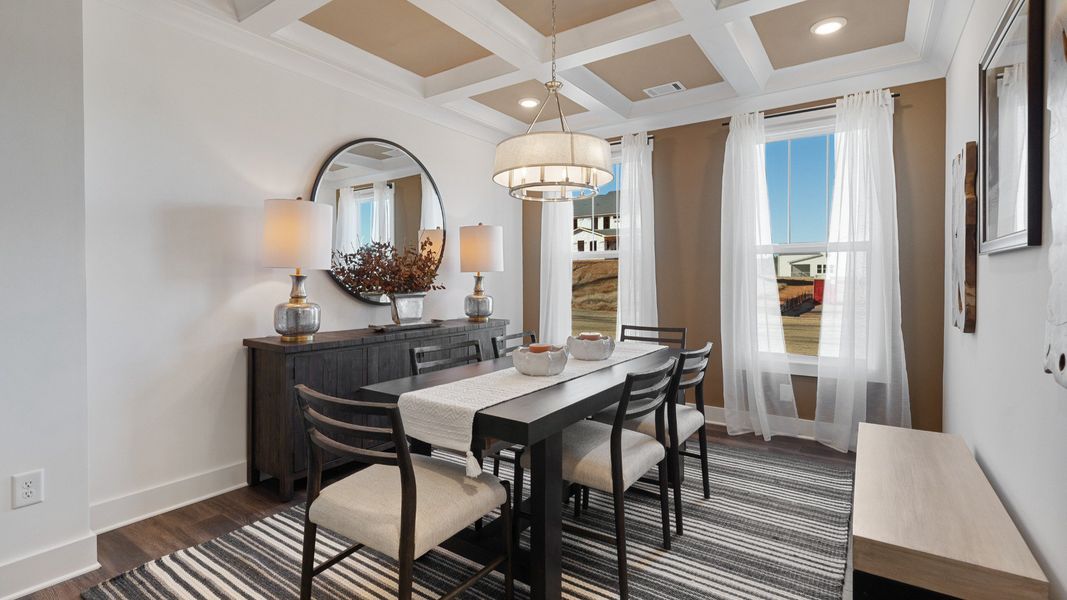 Furnished interior view inside a new home in Iris Meadows, Moore (Image 5).