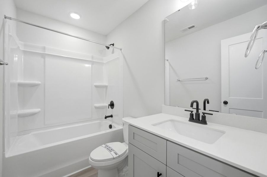 Furnished interior view inside a new home in Blythe Mill Townhomes, Waxhaw (Image 12).