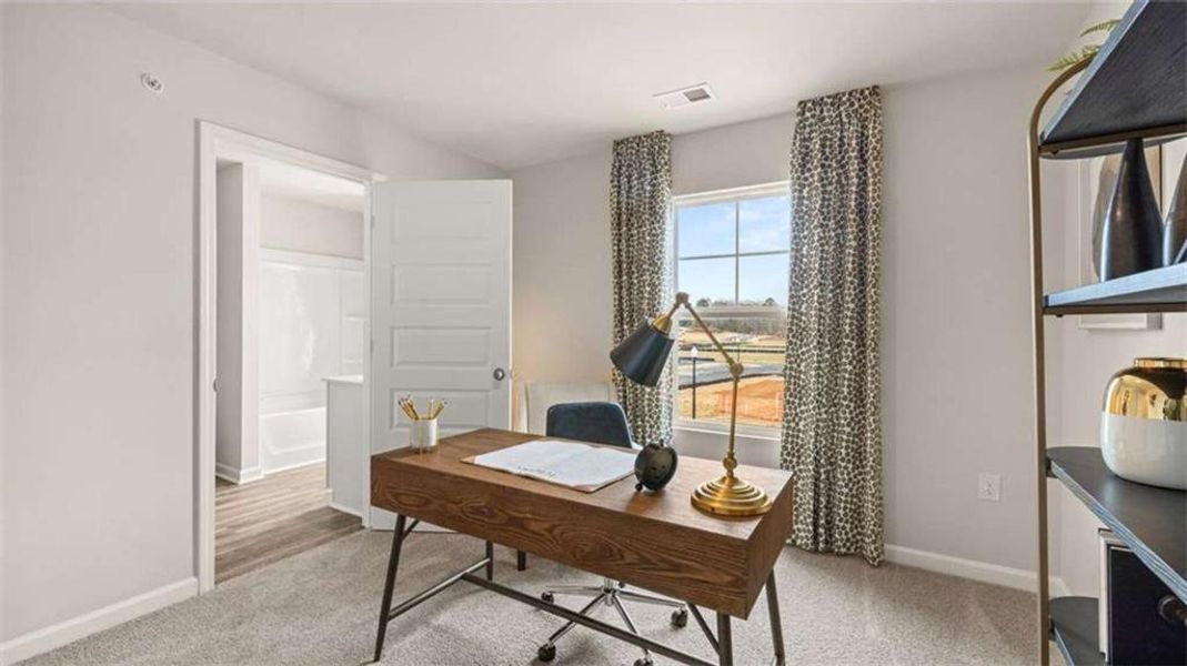 Furnished interior view inside a new home in Echo Glen, Stockbridge (Image 64). Furnished interior view inside a new home in Echo Glen, Stockbridge (Image 64).