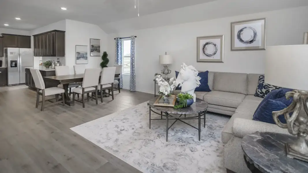 Furnished interior view inside a new home in Liberty Crossing, Royse City (Image 10).