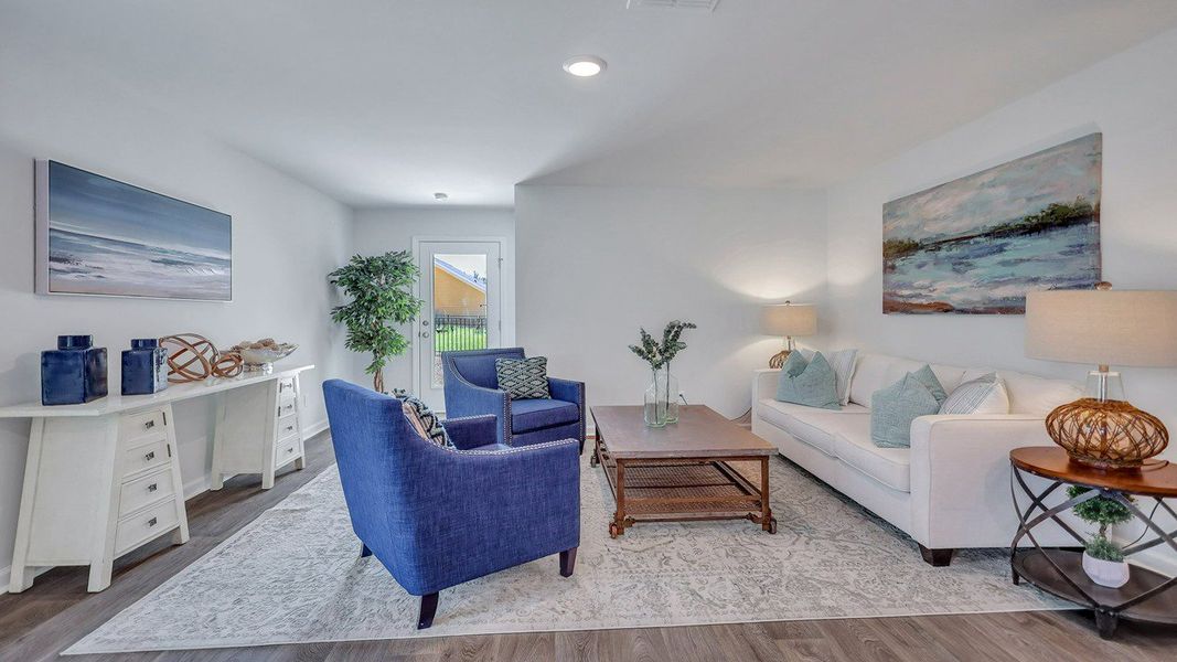 Representative furnished interior of a home built from the Downing by D.R. Horton in Rice Hope, Port Wentworth (Image 4).