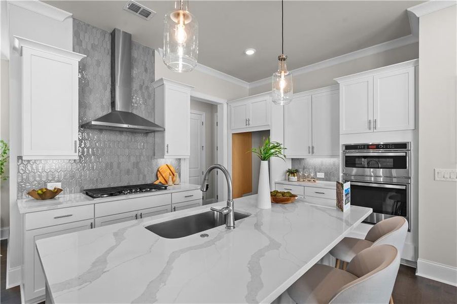 Furnished interior view inside a new home in Aberdeen, Hoschton (Image 32).