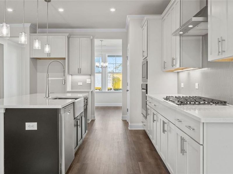 Furnished interior view inside a new home in Wehunt Meadows, Hoschton (Image 7).