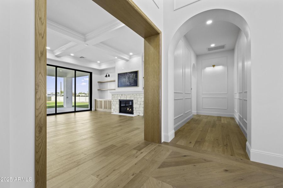 Entry to Living areas