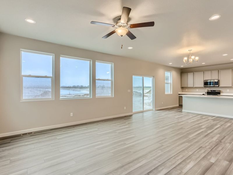 Representative unfurnished interior of a home built from the Pearl by View Homes in Lochbuie Station – Jewel Collection, Lochbuie (Image 13).