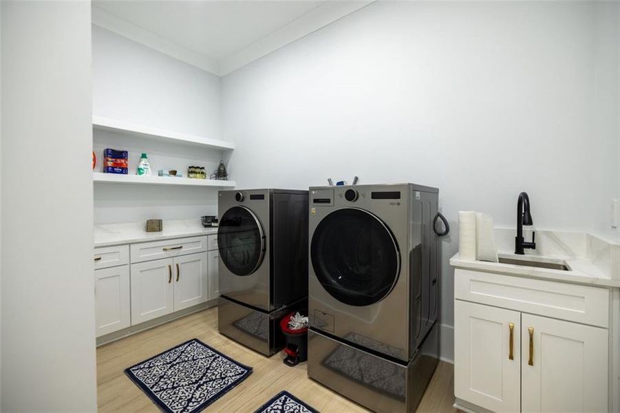 Furnished interior view inside a new home in , Buford (Image 29).