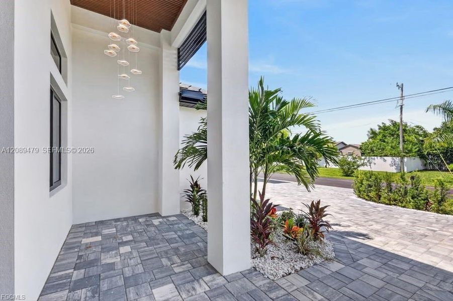Exterior details and patio area of a home in , Cape Coral (Image 31). Exterior details and patio area of a home in , Cape Coral (Image 31).