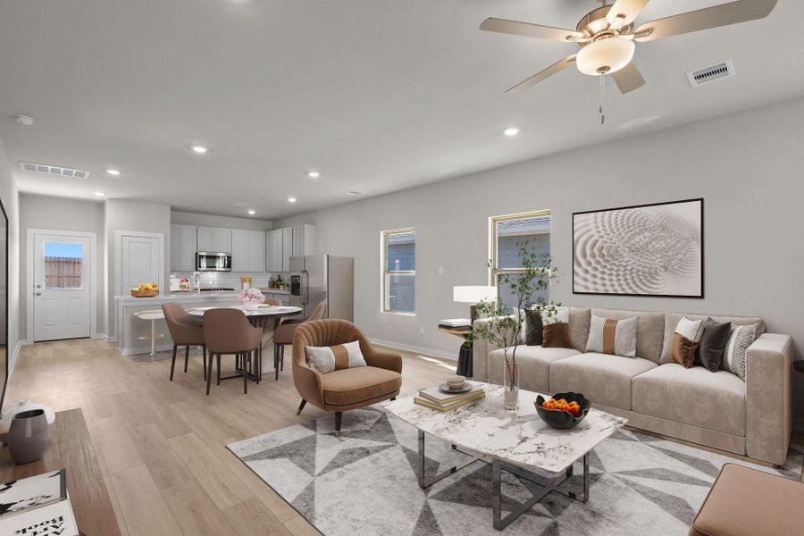 Furnished interior view inside a new home in Westridge Cove, Panorama Village (Image 9).