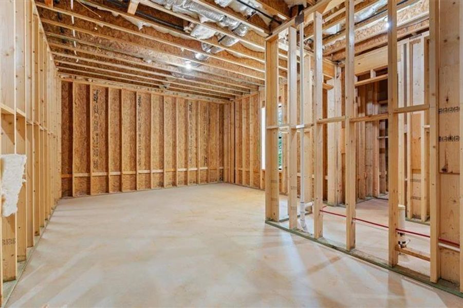 In-progress construction of a new home in , Acworth, GA (Image 63).