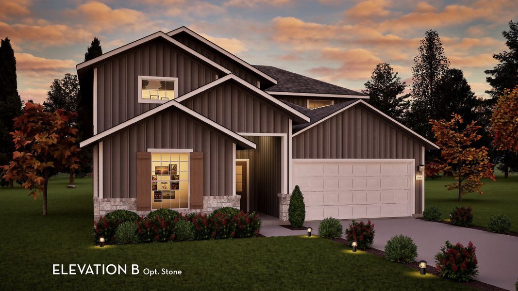 Representative exterior photo of a completed home built from the Yuma by CastleRock Communities in Aden Woods, Fairview, TN (Image 20).