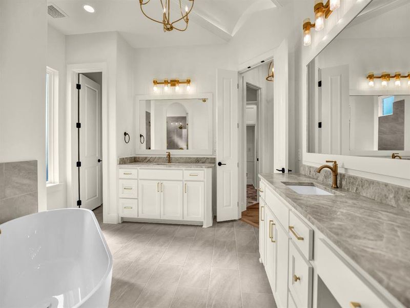 Furnished interior view inside a new home in , Weatherford (Image 12).
