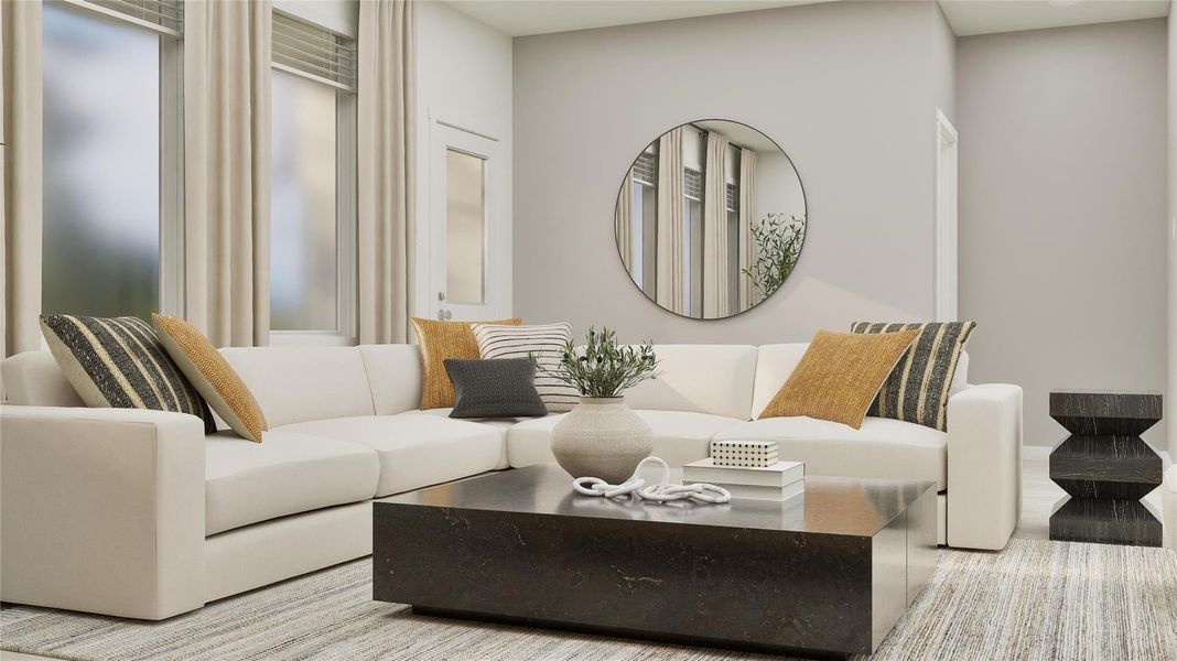 Furnished interior view inside a new home in Binford Creek, Waller (Image 27).