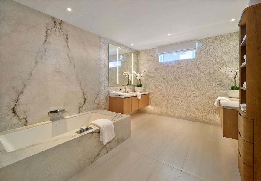 Furnished interior view inside a new home in , Fort Lauderdale (Image 9).