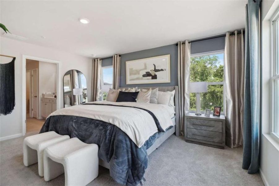 Furnished interior view inside a new home in Overlook at Peachtree Corners, Peachtree Corners (Image 20).