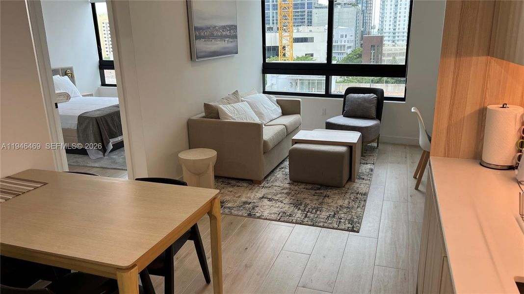 Furnished interior view inside a new home in , Miami (Image 5).