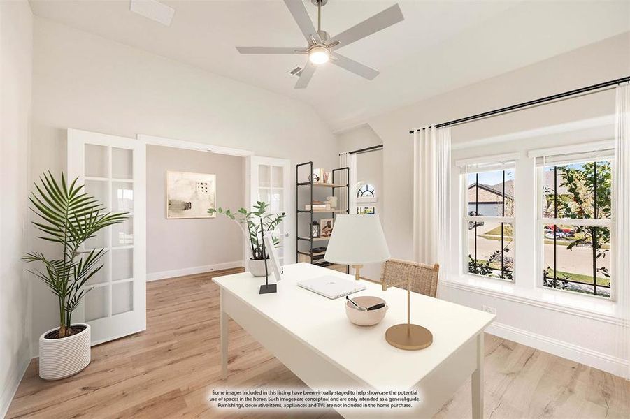 Furnished interior view inside a new home in Waterscape Classic 60s, Royse City (Image 6).