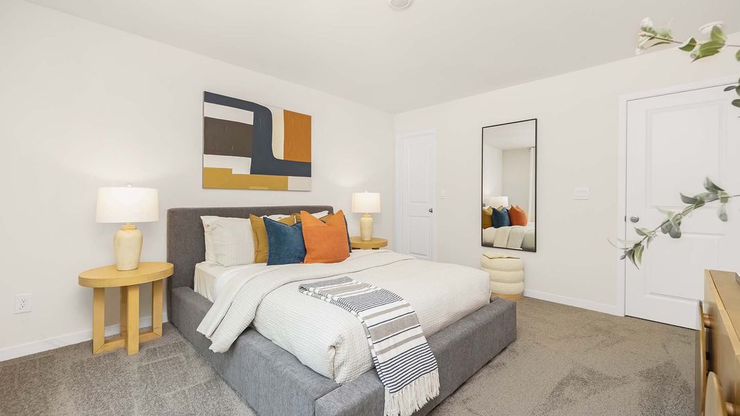 Furnished interior view inside a new home in Tap Root Farms, Fletcher (Image 24).