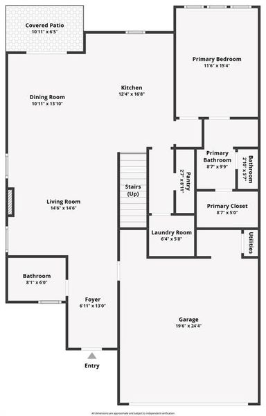 2D floor plan layout of this home in , Fort Worth, TX (Image 6).