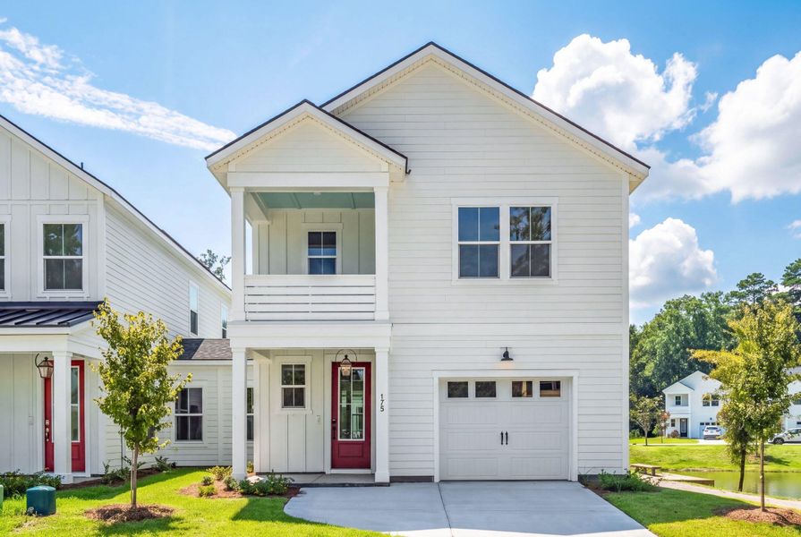 Front exterior of a new home in , Charleston, SC, highlighting curb appeal (Image 2). Front exterior of a new home in , Charleston, SC, highlighting curb appeal (Image 2).