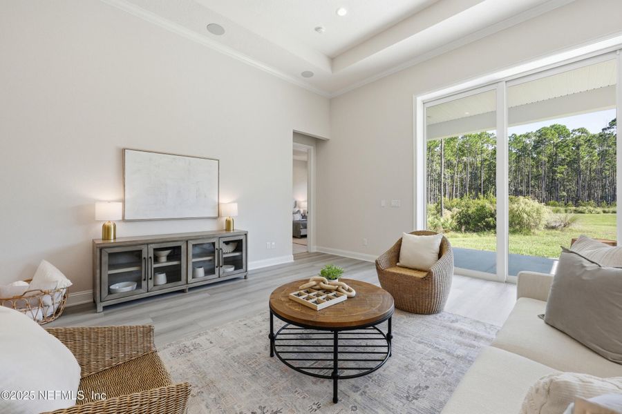 Furnished interior view inside a new home in West End at Town Center, Ponte Vedra (Image 35). Furnished interior view inside a new home in West End at Town Center, Ponte Vedra (Image 35).