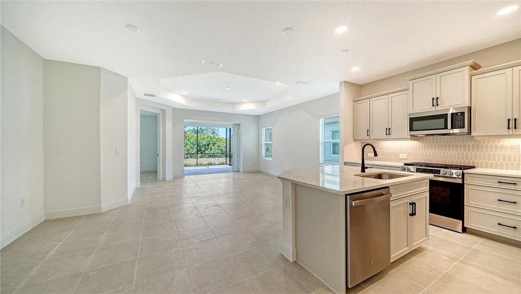 Furnished interior view inside a new home in Windward Real Estate and Homes for Sale in Sarasota, FL - Neal Communities, Lakewood Ranch (Image 8).