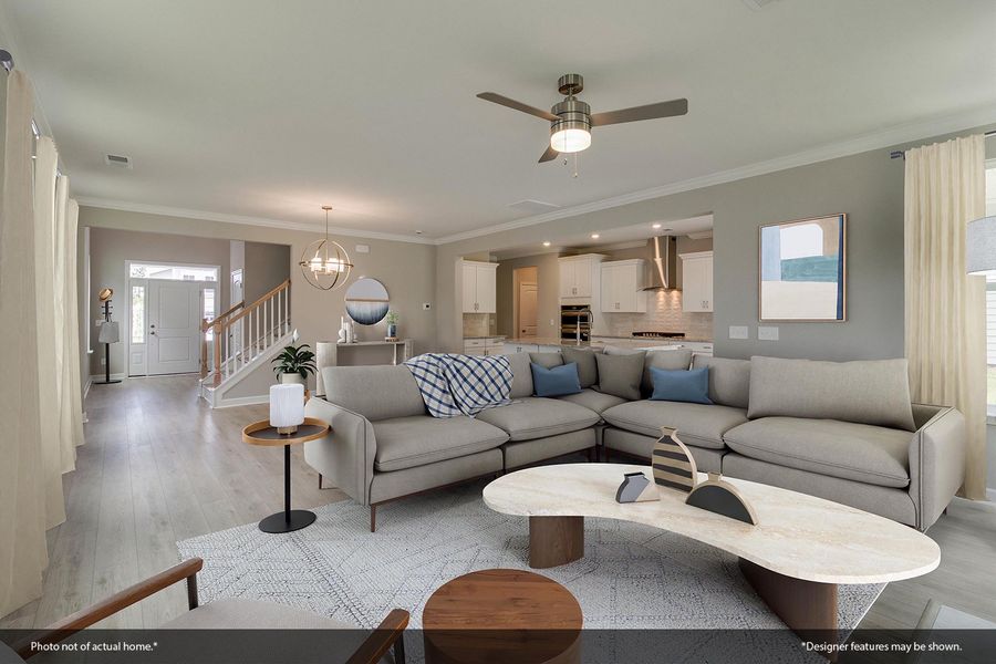 Furnished interior view inside a new home in East Wynd, Hampstead (Image 6).