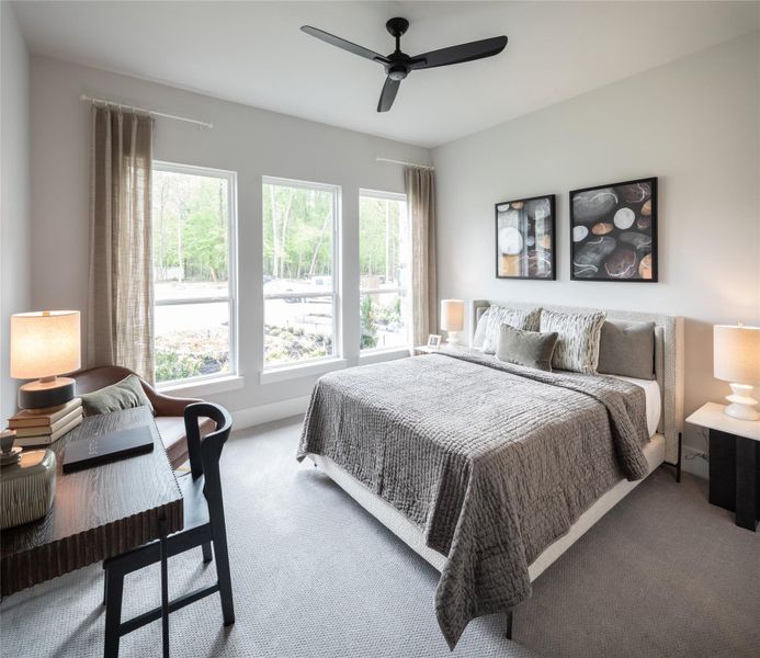 Furnished interior view inside a new home in The Highlands, Porter (Image 7).