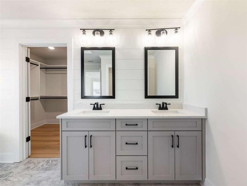 Furnished interior view inside a new home in , Buford (Image 11).