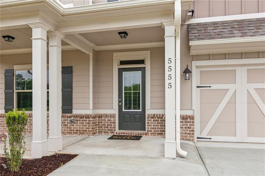 Exterior details and patio area of a home in , Flowery Branch (Image 3).