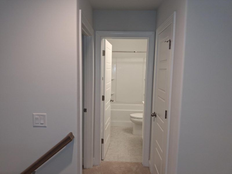 Spacious, unfurnished interior of a new home in Weybridge, Burlington (Image 28). Spacious, unfurnished interior of a new home in Weybridge, Burlington (Image 28).