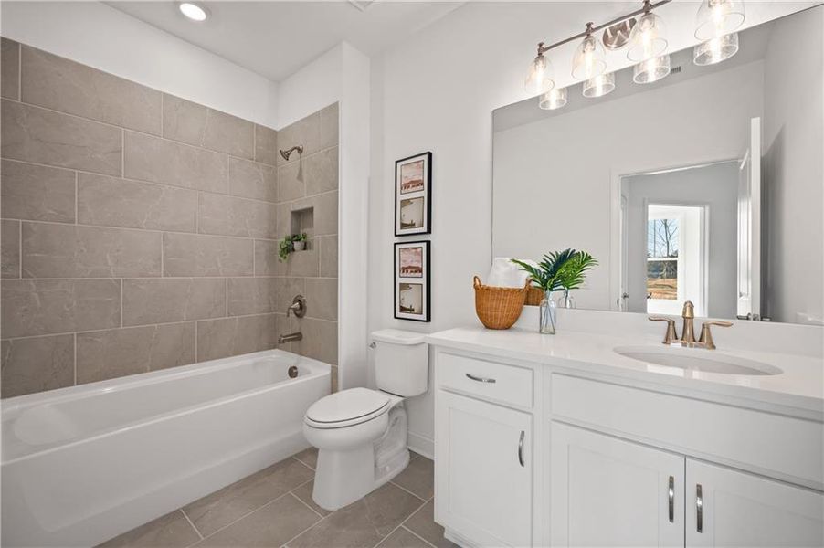 Furnished interior view inside a new home in , Cartersville (Image 8).