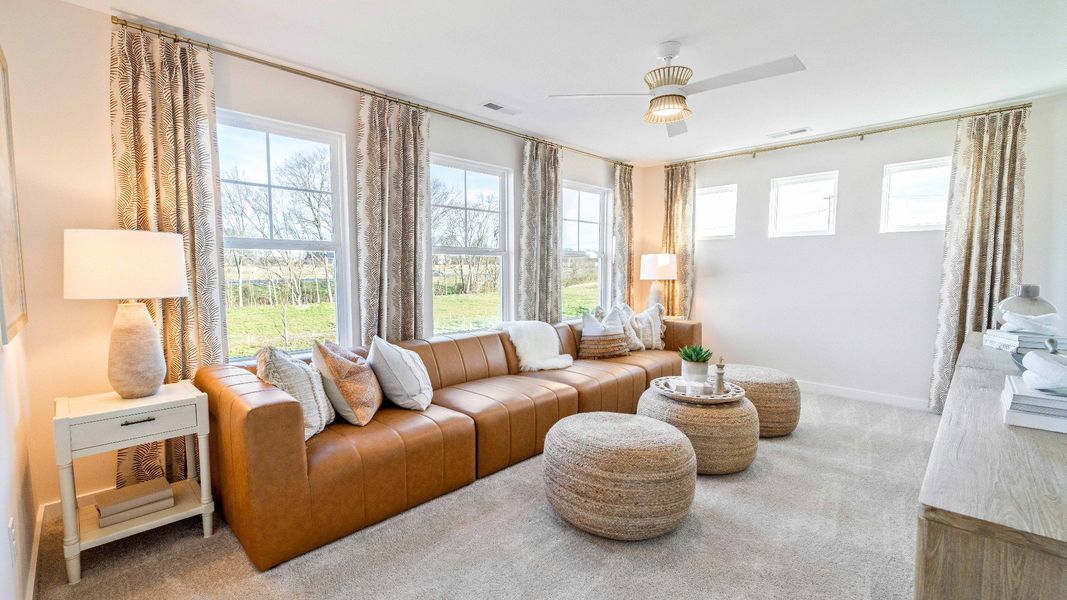 Representative furnished interior of a home built from the Bedford by DRB Homes in Cottages of Bearwood, Mount Pleasant (Image 30).