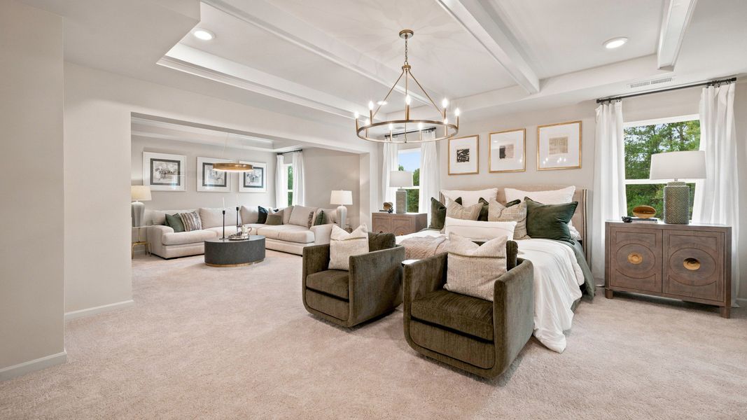 Representative furnished interior of a home built from the Rosemary II by DRB Homes in Everson, Snellville (Image 24).