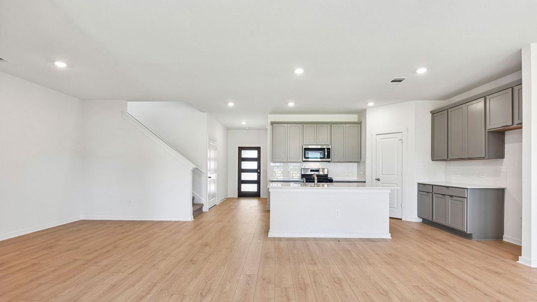 Furnished interior view inside a new home in Monarch Ranch, Manor (Image 6).