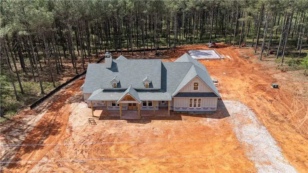 In-progress construction of a new home in , Monroe, GA (Image 9).