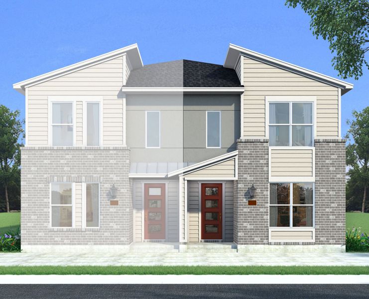 Representative exterior photo of a completed home built from the Bristol by Mattamy Homes in Collin Creek, Plano, TX (Image 6).